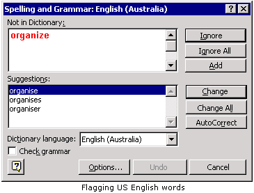 Flagging US English words